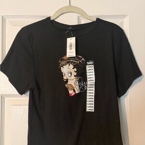 Spencer's Black Betty Boop Graphic Tee